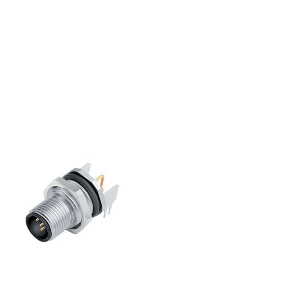 Circular plug connector, installation (PCB connection system), M12, Nu image 1