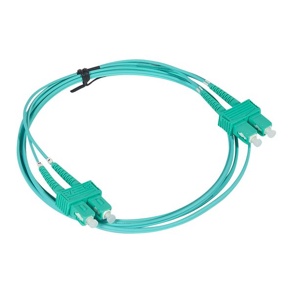 Patch cord fiber optic SC/SC fiber (50/125µm) OM4 2m image 1
