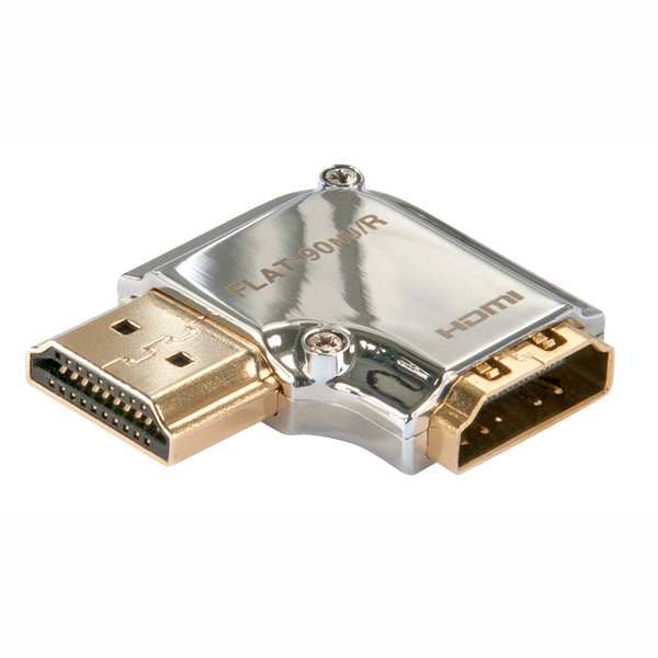 CROMO HDMI Male to HDMI Female 90 Degree Right Angle Adapter - Right Create easy access to your HDMI ports on the rear of your HDTV! image 2