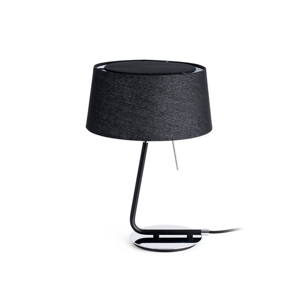 HOTEL BLACK TABLE LAMP 1 X E27 60W image 2