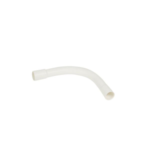 06141 Large radius handlebar 90° IP44 Ø16mm and radius 55mm - white RAL9010 antimicrobial image 2