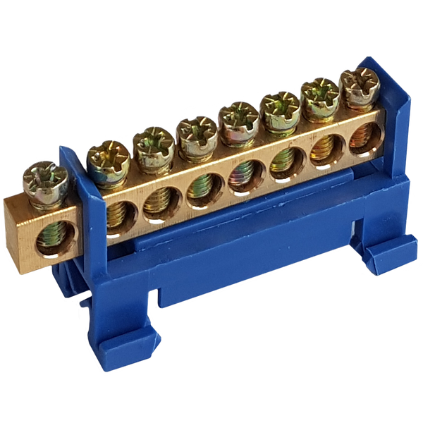 Terminal block F608B (blue) 16 mm², 8x16 image 1