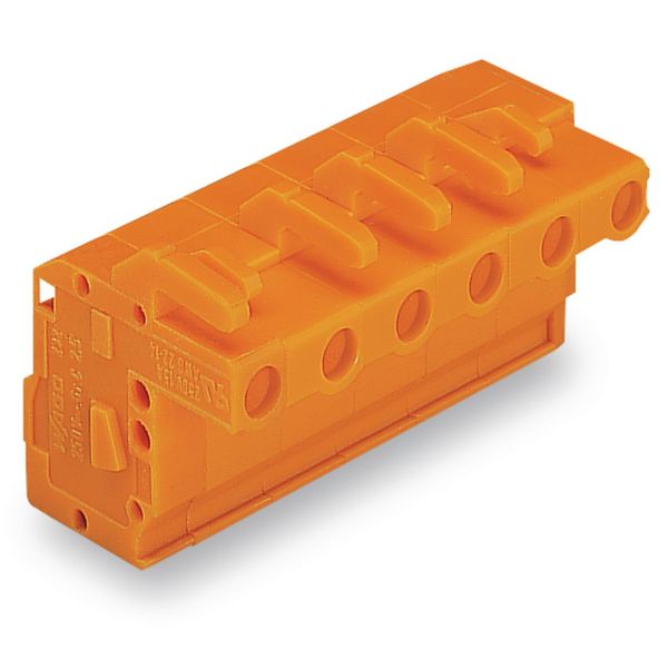 1-conductor female connector, angled CAGE CLAMP® 2.5 mm² orange image 3