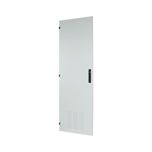 Section wide door, ventilated, left, HxW=2000x600mm, IP42, grey image 2