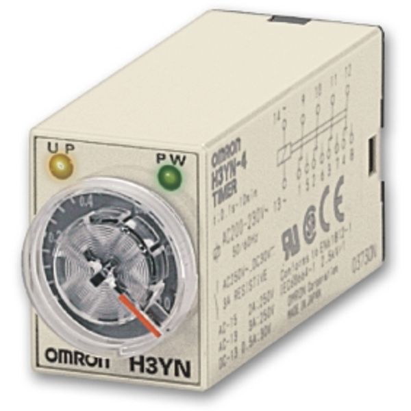 Timer, plug-in, 8-pin, multifunction, 0.1min to 10h long time range mo image 1