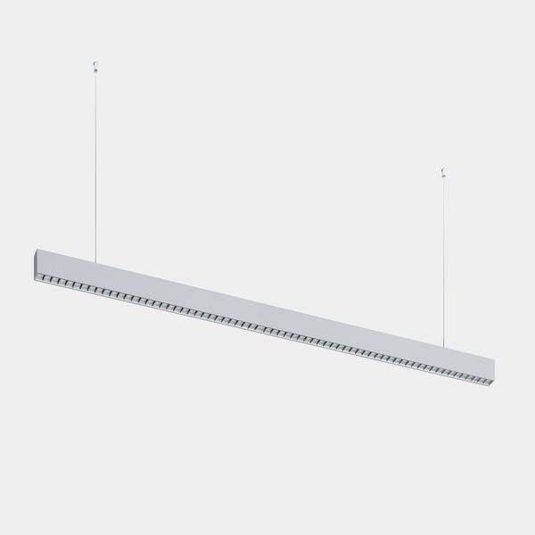 Lineal lighting system Infinite Slim Continuidad Pendant 1680mm 43.1 3000K CRI 90 ON-OFF Brushed anodise IP40 4423lm image 1