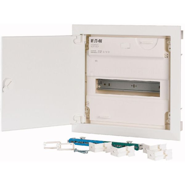 Compact distribution board-flush mounting, 1-rows, flush sheet steel door image 12