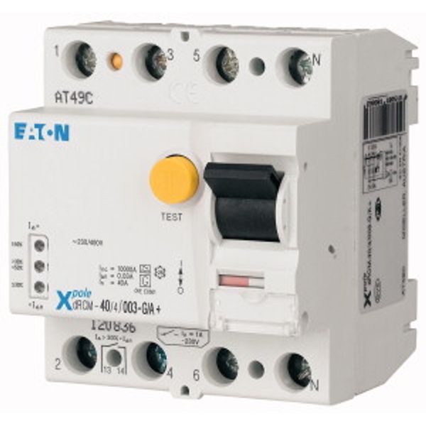 Digital residual current circuit-breaker, 40A, 4p, 300mA, type G/A image 1