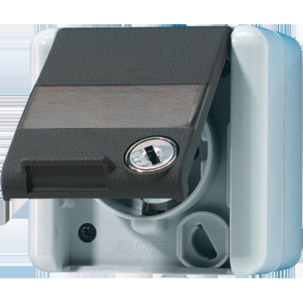 SCHUKO® socket with safety lock and ins. 820NAWSL image 3
