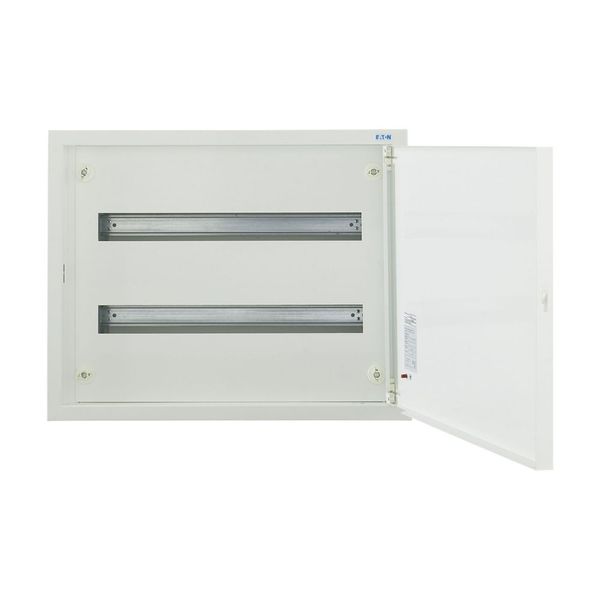 Complete flush-mounted flat distribution board, white, 24 SU per row, 2 rows, type C image 4