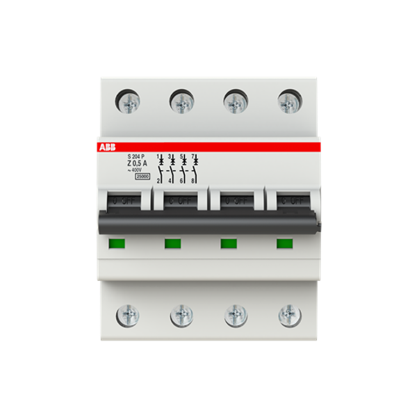 S204P-Z0.5 Miniature Circuit Breaker - 4P - Z - 0.5 A image 6
