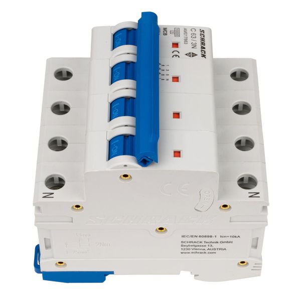 Miniature Circuit Breaker (MCB) AMPARO 10kA, C 63A, 3+N image 6