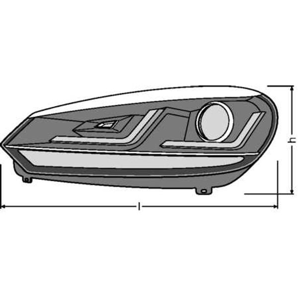 LEDriving XENARC Chrome headlights for VW Golf VI image 2