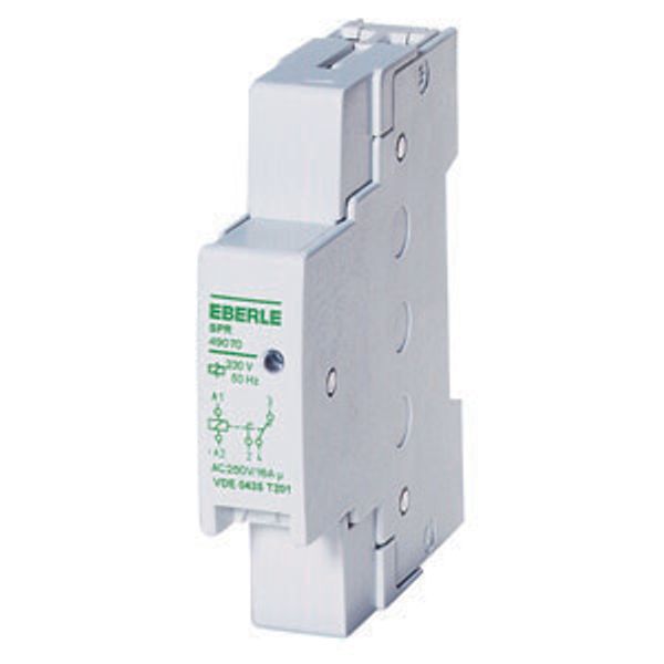 Installation relay AC 230V50 Hz, 1 changeover contact, 16A, protection class IP 40, dimensions: 17.8x90x60mm image 2