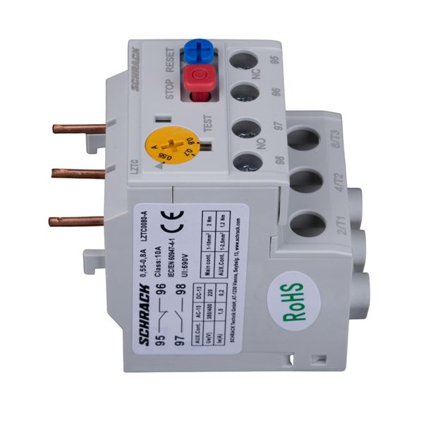 Thermal overload relay CUBICO Classic, 0.55A - 0.8A image 2