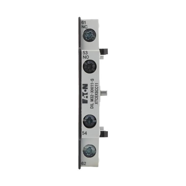 Auxiliary contact module, 2 pole, Ith= 16 A, 1 N/O, 1 NC, Side mounted, Screw terminals, DILM17 - DILM38 image 7