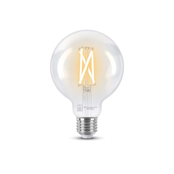 OCTO WiZ Connected G95 Tunable White Smart Filament Lamp Clear E27 7W image 1