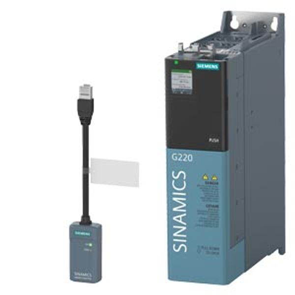 Starter Kit SINAMICS G220 GP-1 CONSISTING OF: 6SL4112-0CA11-0AF0 SINAMICS G220 200-240 V 3AC +10/-20% 47-63 Hz, power low overload: 2.2 kW 150% 3 image 1