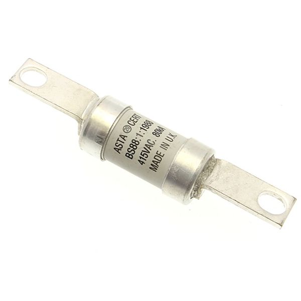 Fuse-link, LV, 100 A, AC 415 V, BS88/B1, 26 x 126 mm, gM, BS, 100M125 image 3