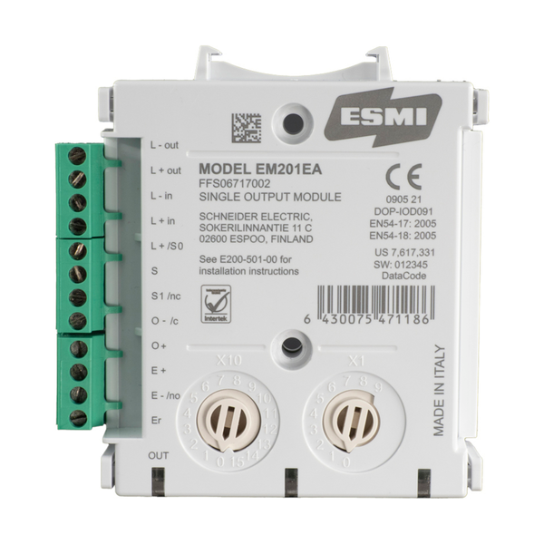 Single output module, EM201EA, with isolator image 4
