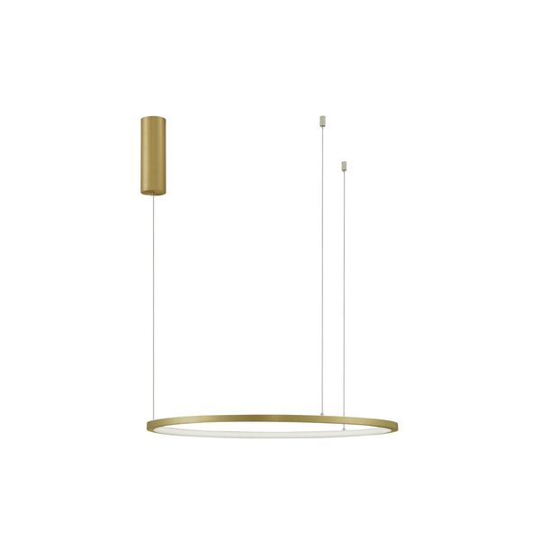 Triac Dimmable Brass Gold Aluminium   & Acrylic  LED 37 Watt 230 Volt   1274Lm 3000K IP20   D: 60 H: 200 cm Adjustable Height image 1