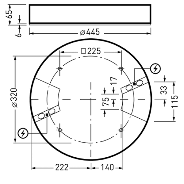 Downlights Onplana Prisms White ET 23W 2900lm Wide reduced glare UGR19 (W19) IP40 IK06 3 SDCM image 2