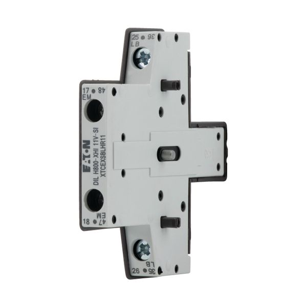 Auxiliary contact module, 2 pole, Ith= 10 A, 1 N/OE, 1 NCL, Side mounted, Screw terminals, DILH600 - DILH800 image 4