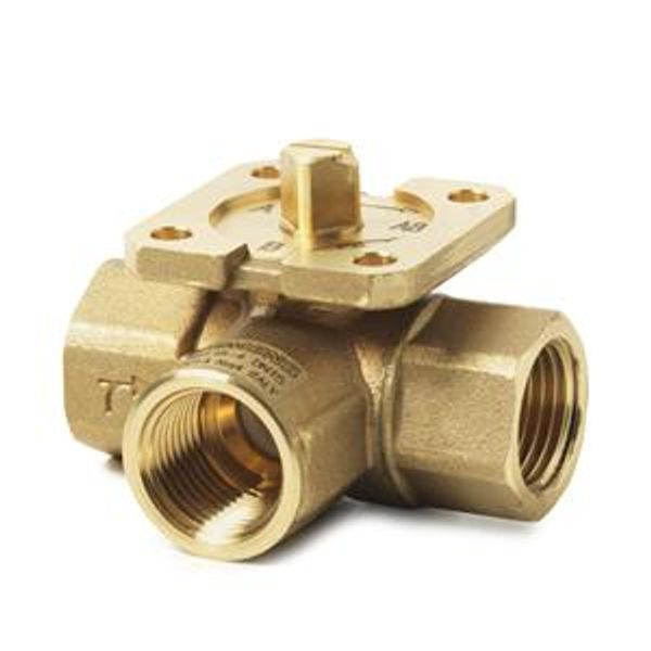 VBI61.15-4 - 3-port ball valve, internal thread, PN40, DN15, kvs 4 image 1