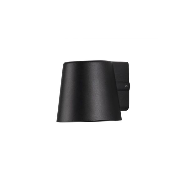 Black Aluminium Glass Diffuser LED GU10 1x7 Watt 220-240 Volt IP54 Bulb Excluded Light Down D: 10 W: 11 H: 9 cm image 1