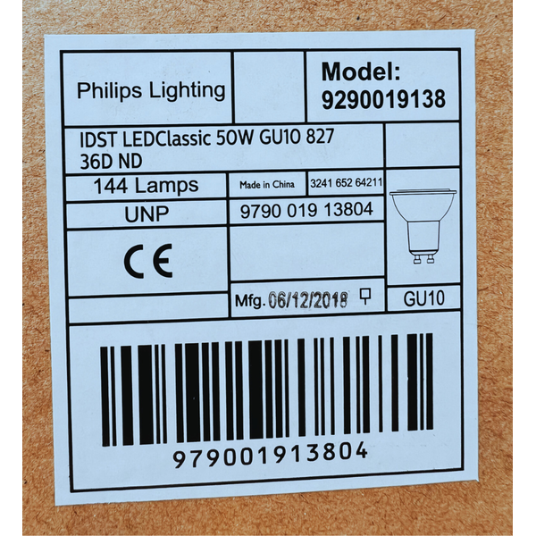 Bulb LED GU10 4.7W 2700K 345lm 36" without packaging. image 3