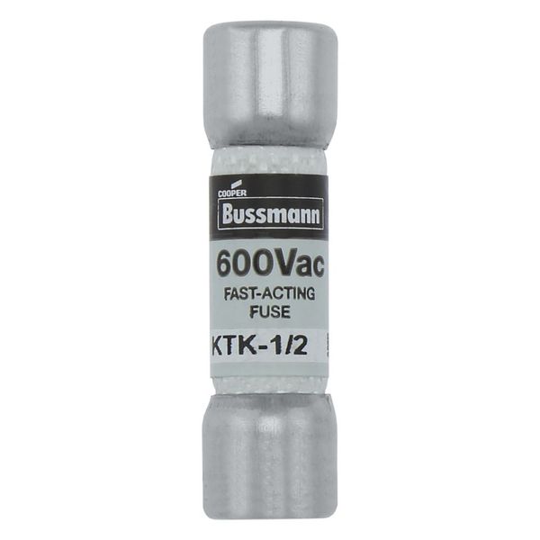 Fuse-link, low voltage, 0.5 A, AC 600 V, 10 x 38 mm, supplemental, UL, CSA, fast-acting image 10