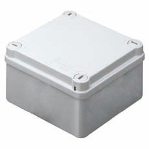 JUNCTION BOX WITH PLAIN QUICK FIXING LID - IP55 - INTERNAL DIMENSIONS 100X100X50 - SMOOTH WALLS - GREY RAL 7035 image 2