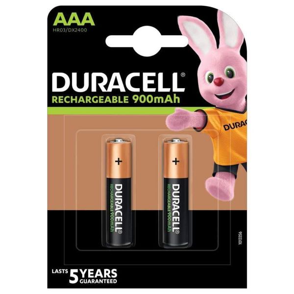 DURACELL Rechargeable HR03 AAA 900mAh BL2 image 1