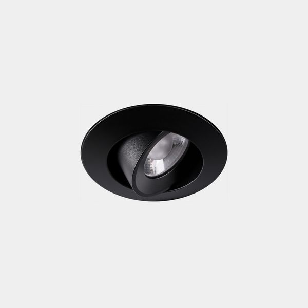 Downlight Play Flat Round Adjustable Black IP23 image 1