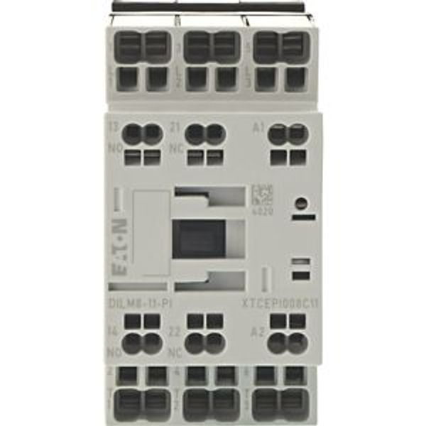 Contactor, 3 pole, 380 V 400 V 3.7 kW, 1 N/O, 1 NC, RDC 24: 24 - 27 V DC, DC operation, Push in terminals image 10