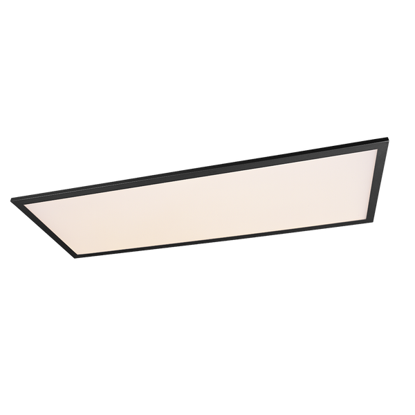 Alpha LED ceiling lamp 80x30 cm matt black image 1