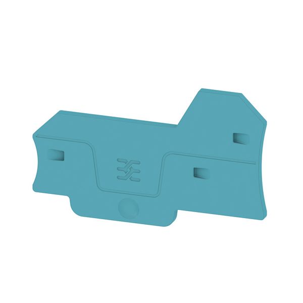 End plate (terminals), 66.3 mm x 2.1 mm, blue image 1