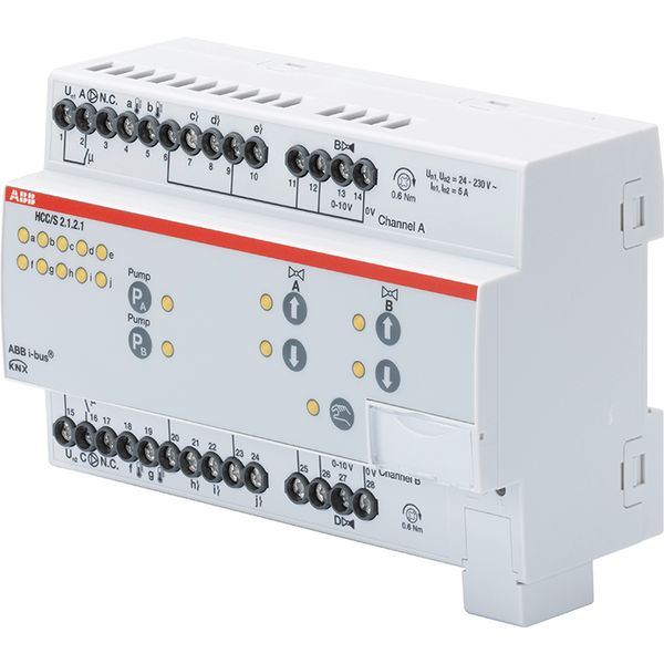 HCC/S2.1.2.1 Heating/Cooling Circuit Controller, 2-f, 0-10 V, man. op., MDRC image 1