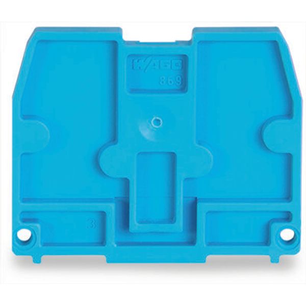 End plate for terminal blocks with snap-in mounting foot 2.5 mm thick image 3