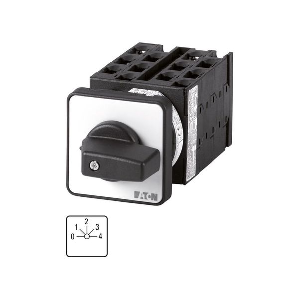 Step switches, T0, 20 A, flush mounting, 6 contact unit(s), Contacts: 12, 45 °, maintained, With 0 (Off) position, 0-4, Design number 8282 image 6