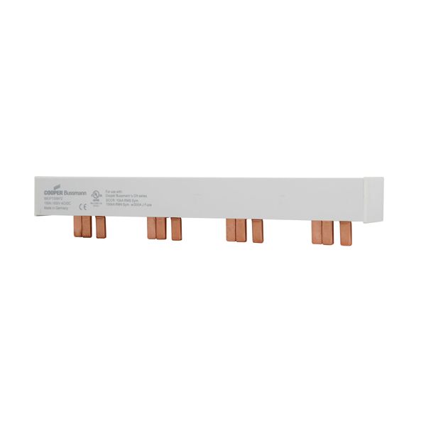 BUSBAR, low voltage, 100 A, AC 600 V, DC 600 V, 22 x 37 x 214 mm, 12P, UL image 4