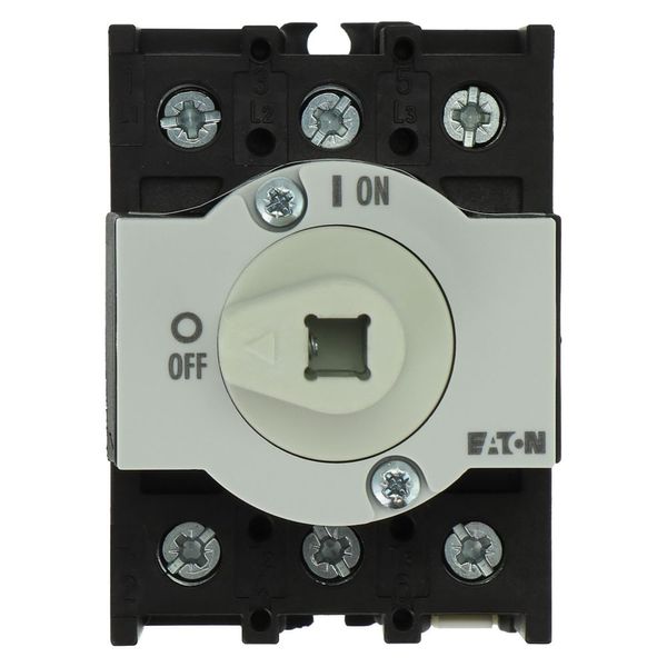 On-Off switch, P1, 40 A, rear mounting, 3 pole, Without metal shaft image 31