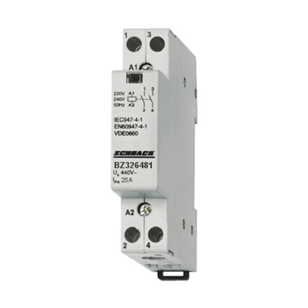 Modular contactor 25A, 2 NC, 230VAC, 1MW image 1