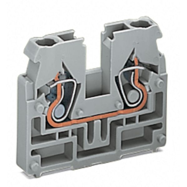 2-conductor end terminal block without push-buttons suitable for Ex i image 1