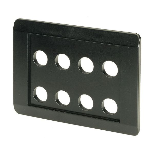 Flush mounting plate, black, 8 mounting locations image 4