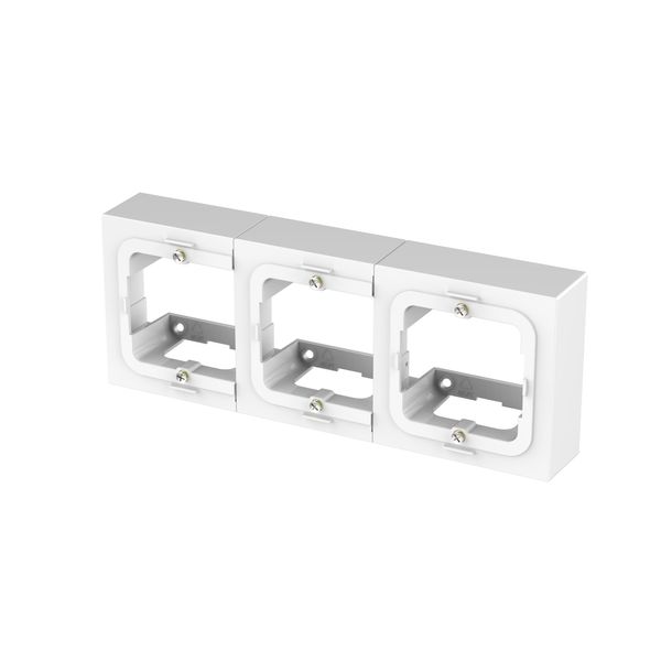TRIPLE X3 SURFACE ADAPTER FOR SOCKETS AND SWITCHES UNIVERSAL image 1