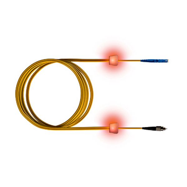 FO LED Patch Cord, Simplex, E2000/FC-PC, E09/125, OS2, 3m image 1