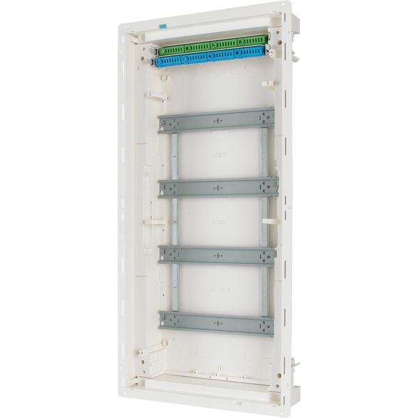 Compact distribution board-flush mounting, 4-rows, super-slim sheet steel door image 9