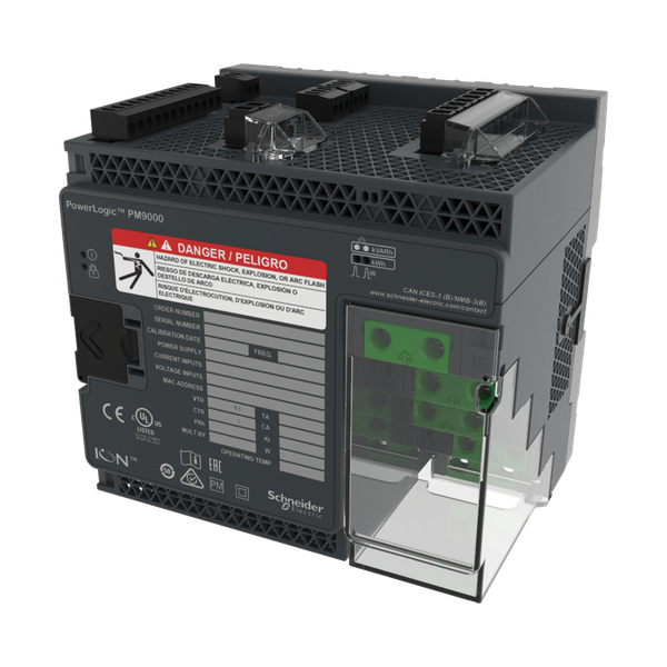 PowerLogic ION9 hardware kit – plugs, terminal guard, grounding screw, DIN clips image 4