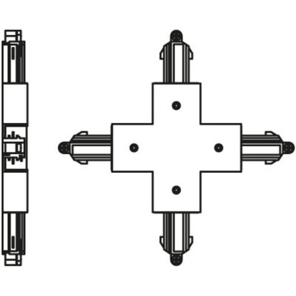 Tracklight accessories CROSS CONNECTOR BLACK image 2